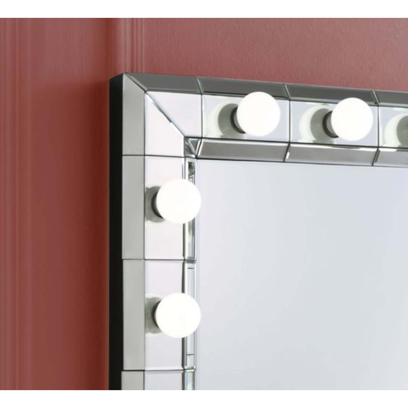 Mirrored Accent Mirror(Bulbs Not Included)