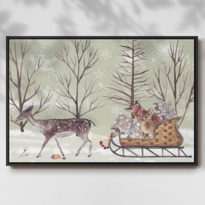 Christmas Time II, toile tendue avec châssis