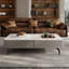 Table basse en cuir italien-147090865