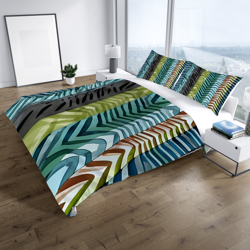 Ensemble de housse de couette, Housse de couette simple + 1 taie décorative pour