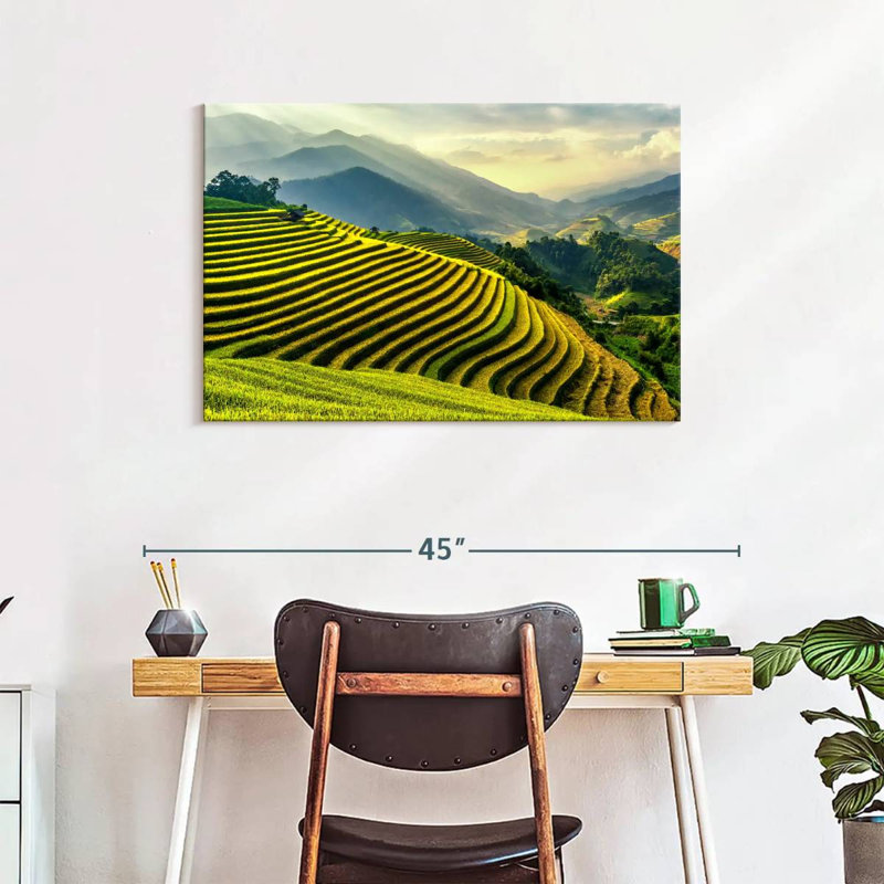 Harnek Yen Bai Rice Paddies, 24" H x 36" W