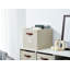 Paniers de rangement DECOMOMO, bacs de rangement 13 x 15 x 13 avec étiquettes pour organiser les tablettes Kallax (Kallax / 4 pièces, beige)-80311865