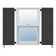 Atlantic Architectural Two Equal Flat Panels, Flat Panel Shutter Pair