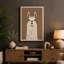 Gentle Llama Portrait Modern - Wrapped Canvas-1305013272-1305013273