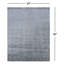Tapis gris anthracite / gris fait à la main Elba-341353001