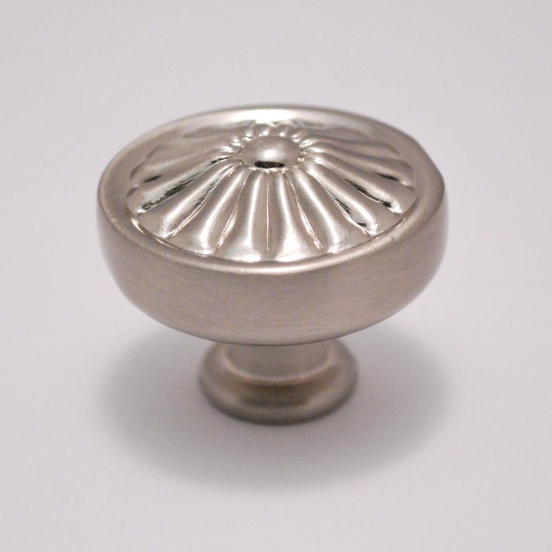 1 1/4" Diameter Mushroom Knob, Satin Nickel