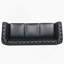 Canapé Chesterfield en polyuréthane à accoudoirs roulés.-1994598340