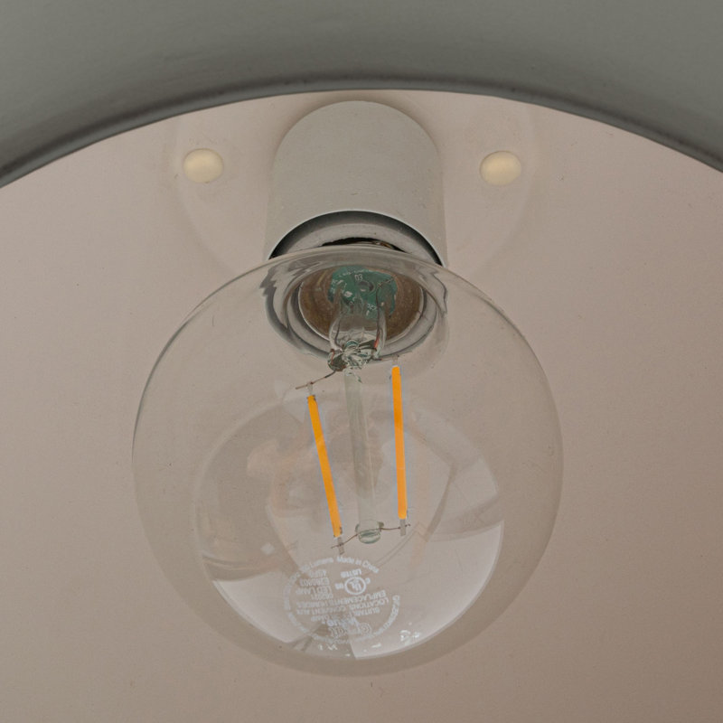 Javaeh - Luminaire suspendu en forme de cloche en céramique, gris