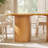Aaric Modern 78" Oval Solid Oak Wood Dining Table With Pedestal Base, Seats 6-128923802