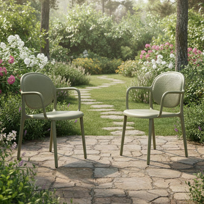 Bayman Stackable Outdoor Patio Dining Armchair