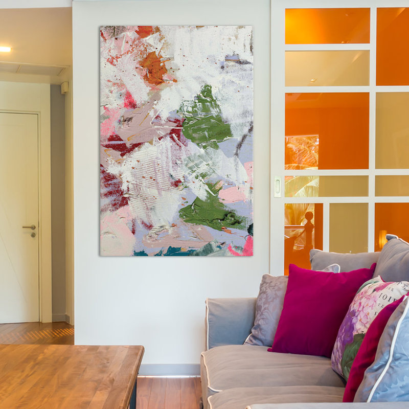 « real i », art mural sur toile tendue, H 12 po x l 8 po x P 0,75 po