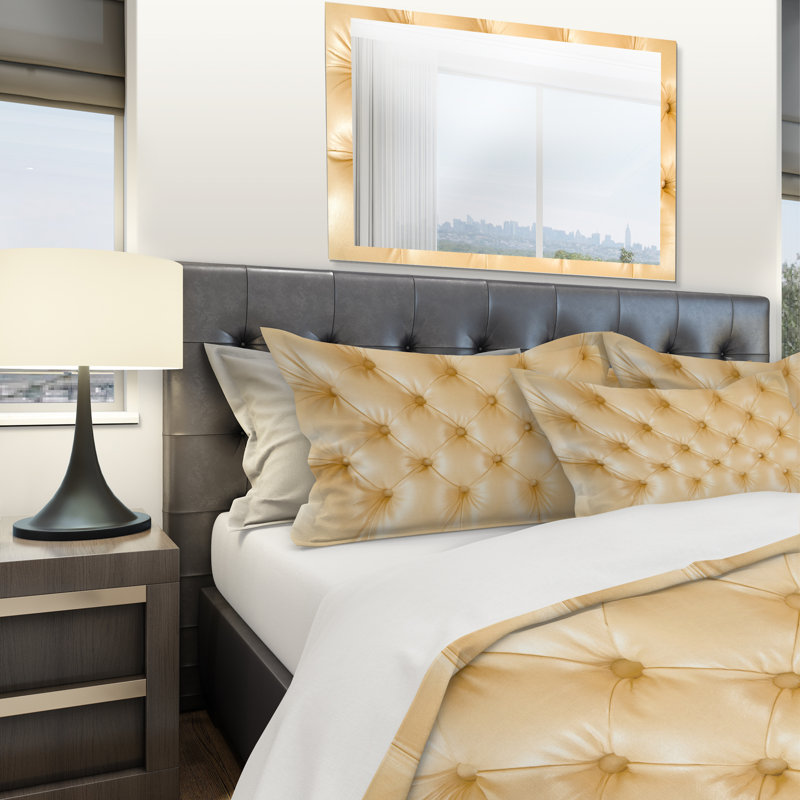 Ensemble de housse de couette en cuir designart luxe classic, Housse simple + 1 taie décorative