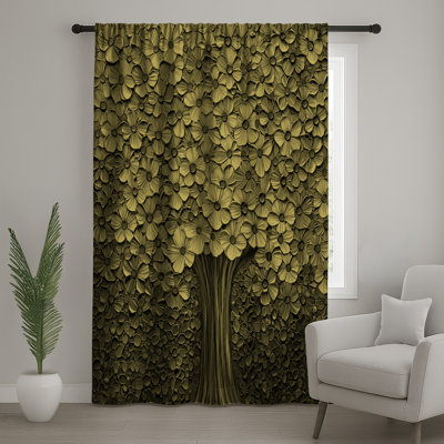 Rideaux de fenêtre Golden Floral