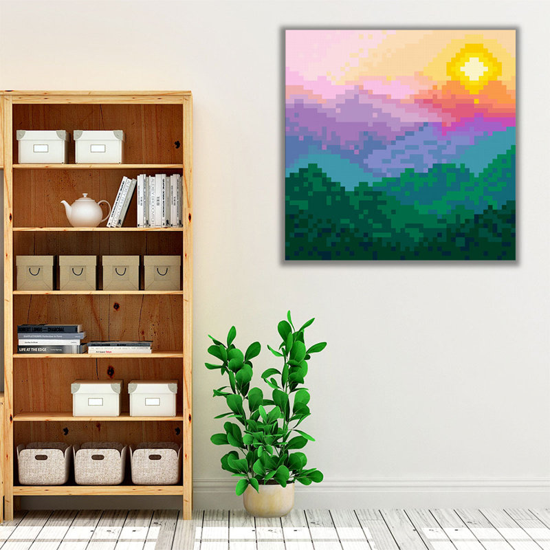 Fantasy Mountain I - reproduction d'art sur toile, H 40 po x l 40 po