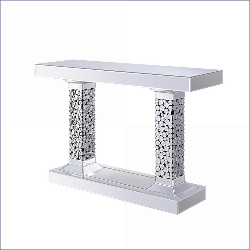 Table basse en faux miroir avec finition en miroir pour le vestibule du salon Durable