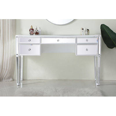 Cosmo 52'' Glass Top Console Table