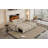 96" Pull-Out Sofa Bed L-Shape Sectional Sofa with Adjustable Headrest, Wireless Charging