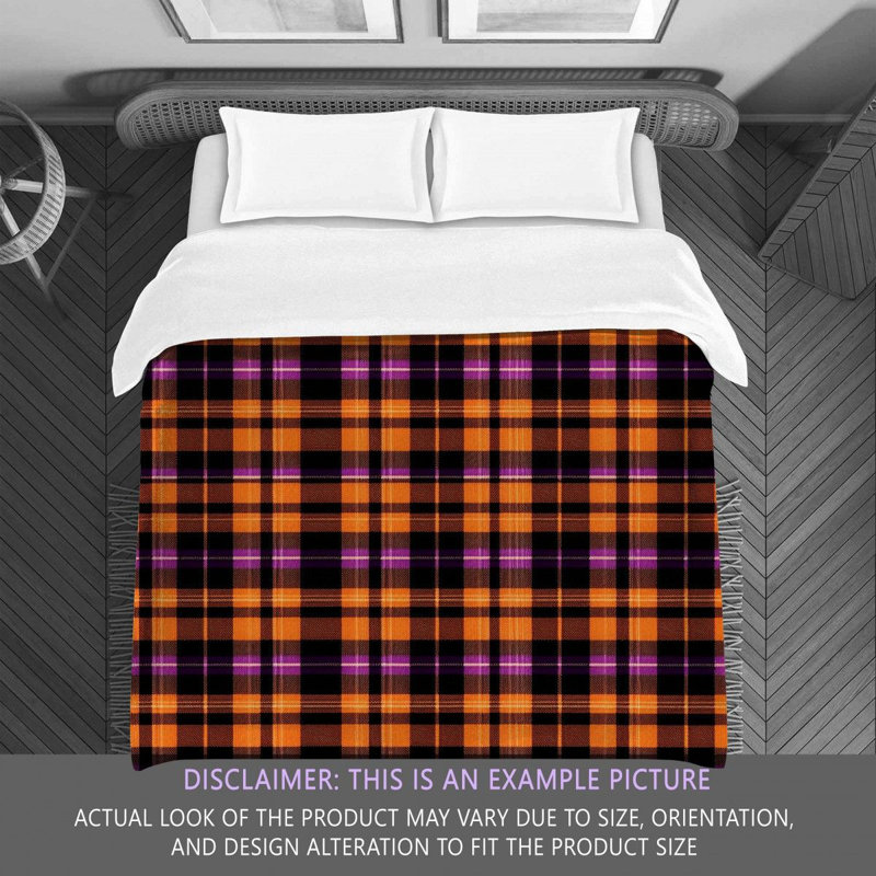 Polyester Plaid Comforter, King Comforter