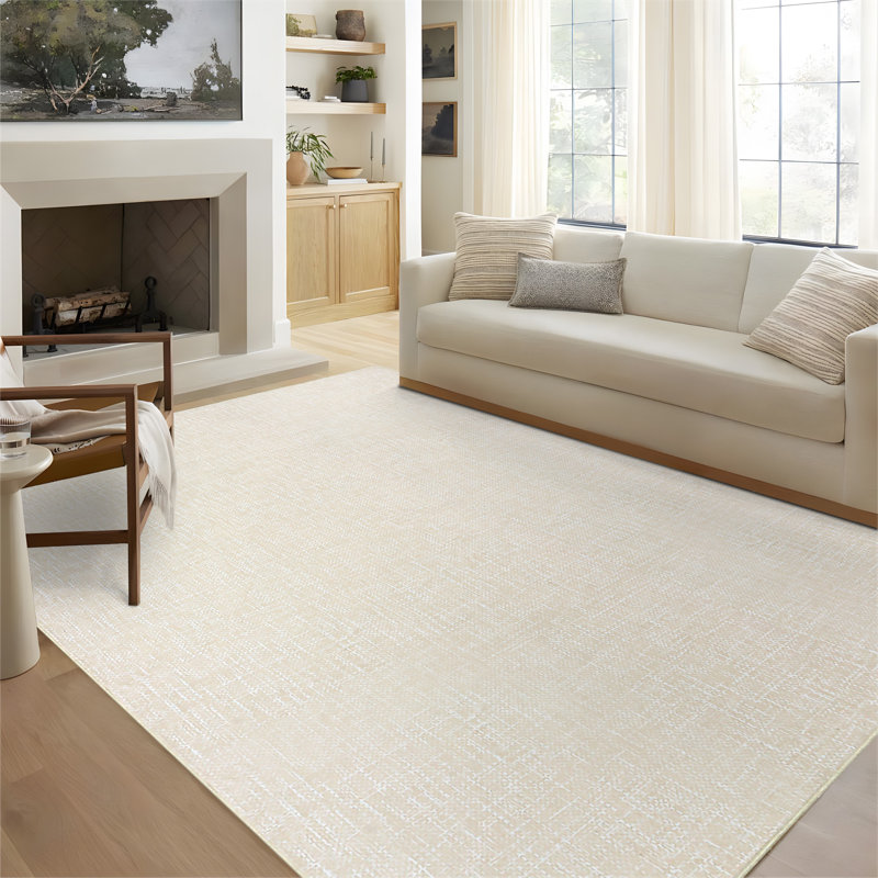 Modern Abstract Area Rugs for Living Room Soft Low-Pile Carpet Washable Rugs Indoor Foldable Printed Textured Floor Carpet Non Slip Mat Rug for Office Dining Room