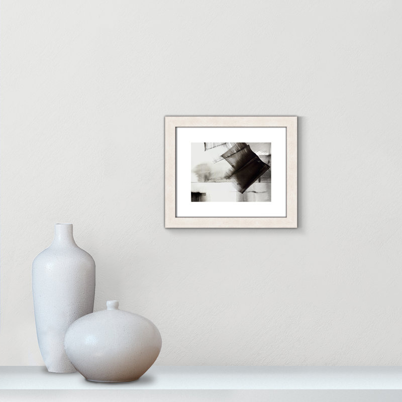 Impression sur toile encadrée, Cadre à grain de bois blanc, H 26 po x l 32 po x P 1,125 po
