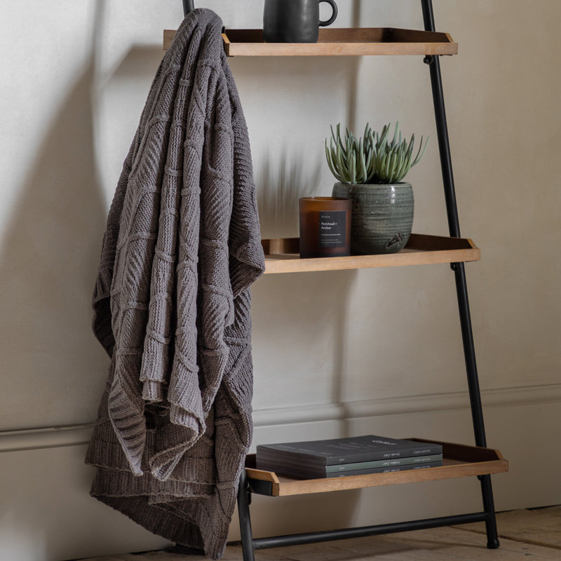 Chetram Throw Blanket, Grey