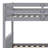 Space-Saving Wood Bunk Bed Featuring A Trundle And Convertible Design-77158122