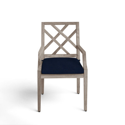 Haley Patio Dining Armchair with Cushions