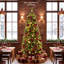Arbre de Noël pin floqué et illuminé-1439376883