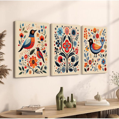 3 Piece Wrapped Canvas Wall Art