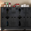 Buffet 60,5 "avec rangement, meuble télé, meuble de rangement avec 4 portes et tablettes réglables-274187402