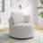 Niama Upholstered Swivel Lounge Armchair With Pillows-1154833260