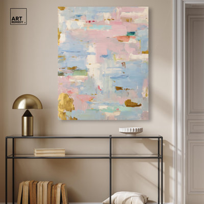 Palette of Pastels II Canvas Print Pink Wall Decor by Art Remedy, Gallery Wrapped, 30 x 36