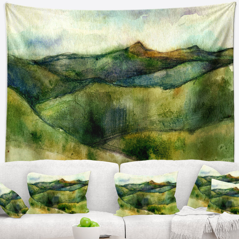 Landscape Polyester Tapestry, 32" H x 39" W