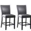 Flack Upholstered Counter Stool with Solid Wood Frame-298946011