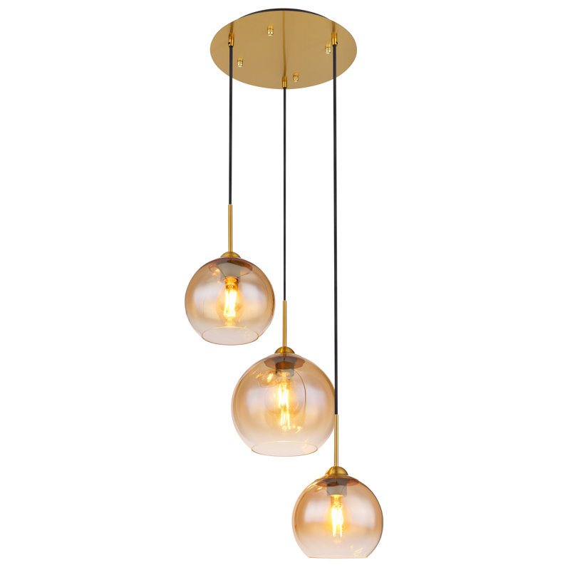 Aarielle 3 - Light Brass Pendant