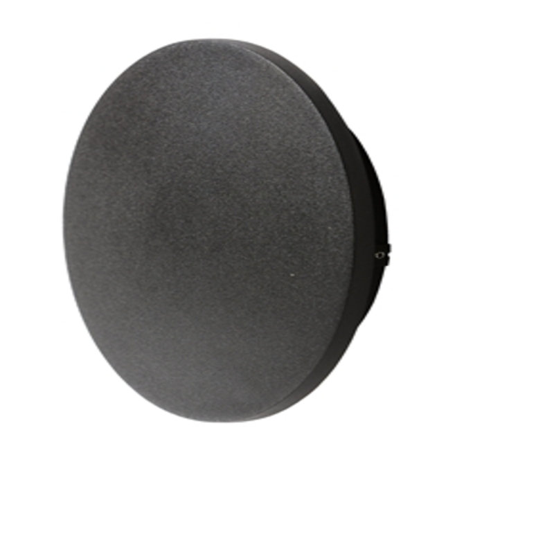Ancona LED Flush Mounted Sconce, Black, 24cm H x 24cm W x 5cm D