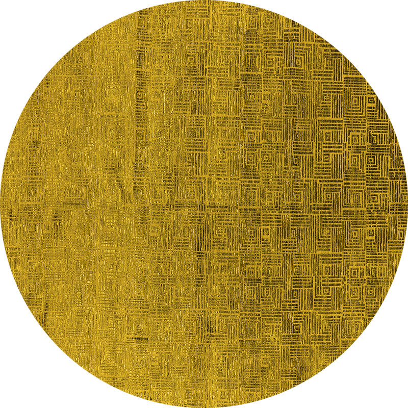 Tapis jaune Mid-Century moderne 2702