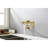 Modern Brushed Gold Pot Filler Faucet - Wall Mounted Brass Double Handles For Precise Water Control Finish Appearance Foldable Swing Arm Space Optimization Smooth Discharge-1976533988