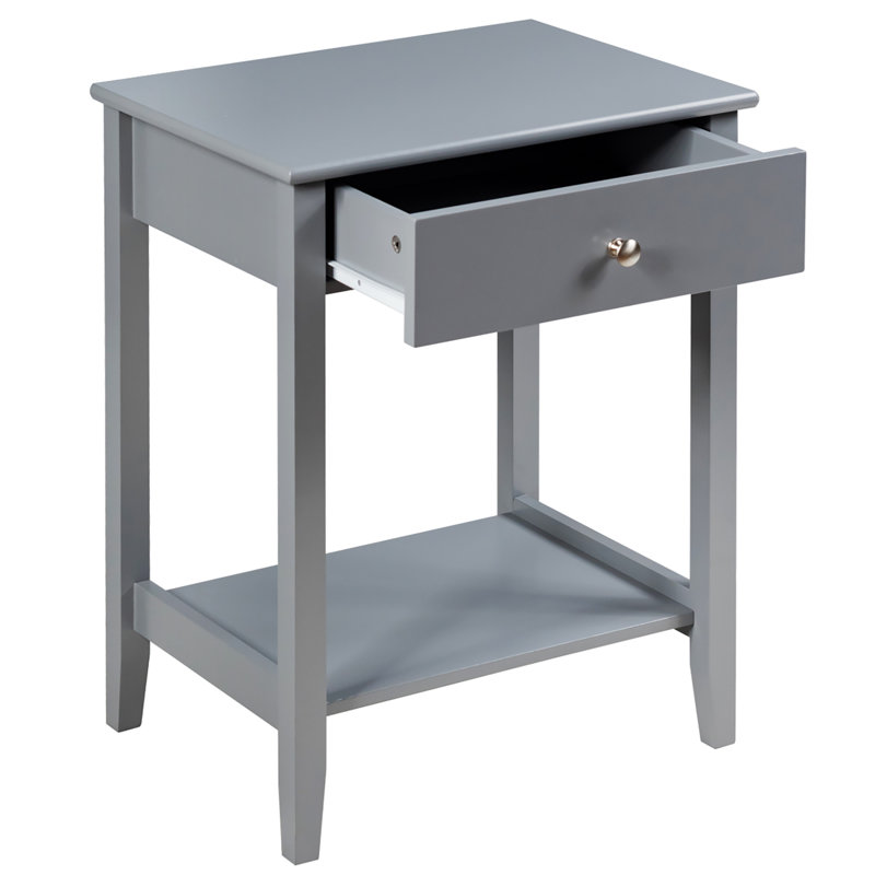 Adris 18.5'' W Nightstand, Gray
