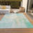 Machine Washable Indoor/Outdoor Xhevrie Teal Rug-1996316605