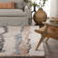 Tapis brun clair / bleu fait à la main Gerwar-636816786