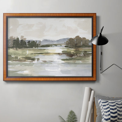 Autumn Stream II, toile encadrée de qualité supérieure - prête à être accrochée