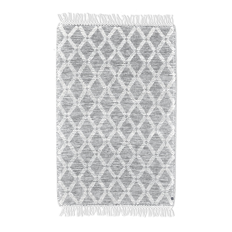 Macrame Geometric Hand Woven Area Rug, Rectangle 140 x 200cm