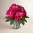 Moreell 12" Artificial Peony Floral Arrangement In Clear Glass Vase With Realistic Acrylic Water, 10 Lifelike Silk Blooms (7 Large & 2 Buds) For Table Centerpiece, Modern Home Office Decor-376728454