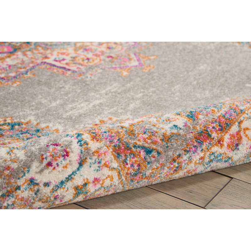 Geomar Grey Rug, Rectangle 201 x 290cm