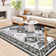 Wymond  Machine Washable Moroccan Area Rug Aztec Geometric Carpet With Non-Slip Backing