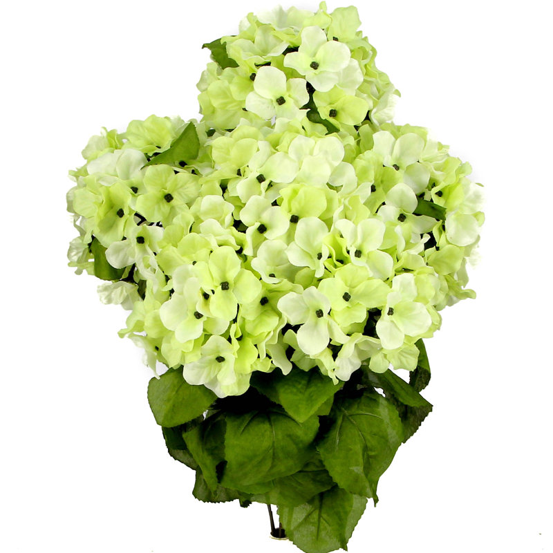 7 tiges d'hortensia artificielles en pleine floraison, Céleri