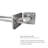 42-Inch Monarch Designer Grab Bar with Square Flanges, Polished Stainless Steel