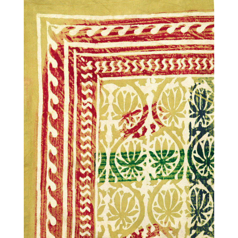 Floral 100% Cotton Tablecloth, 60" x 90"