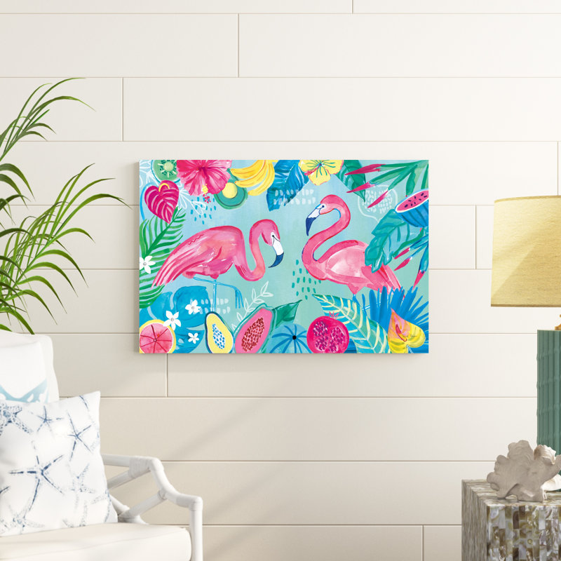 Flamants roses I, H 24 po x l 36 po
